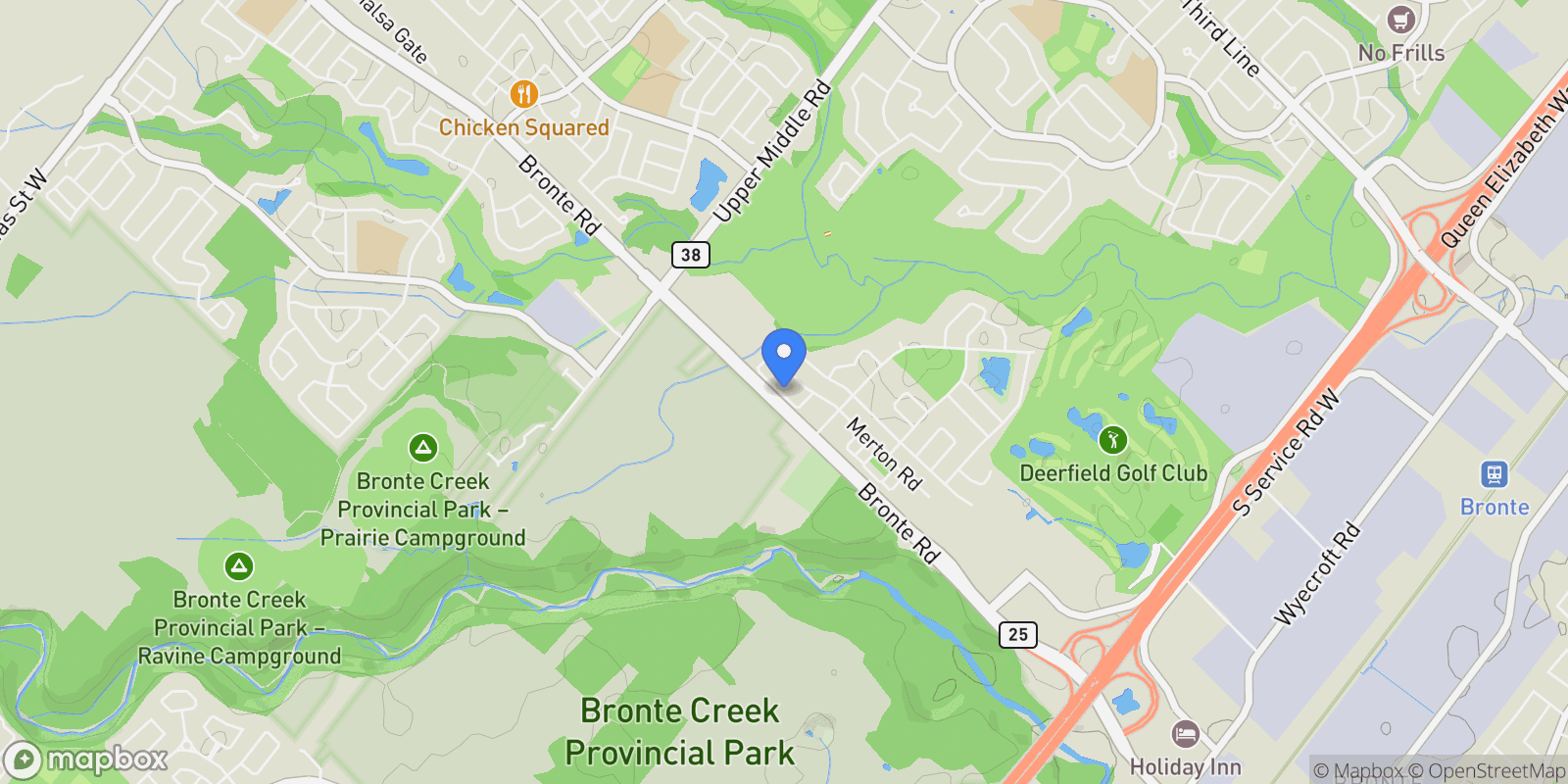 Map showing 1478 Yellow Rose Circ, Oakville, ON L6M 5L2, Oakville, Ontario, Canada.