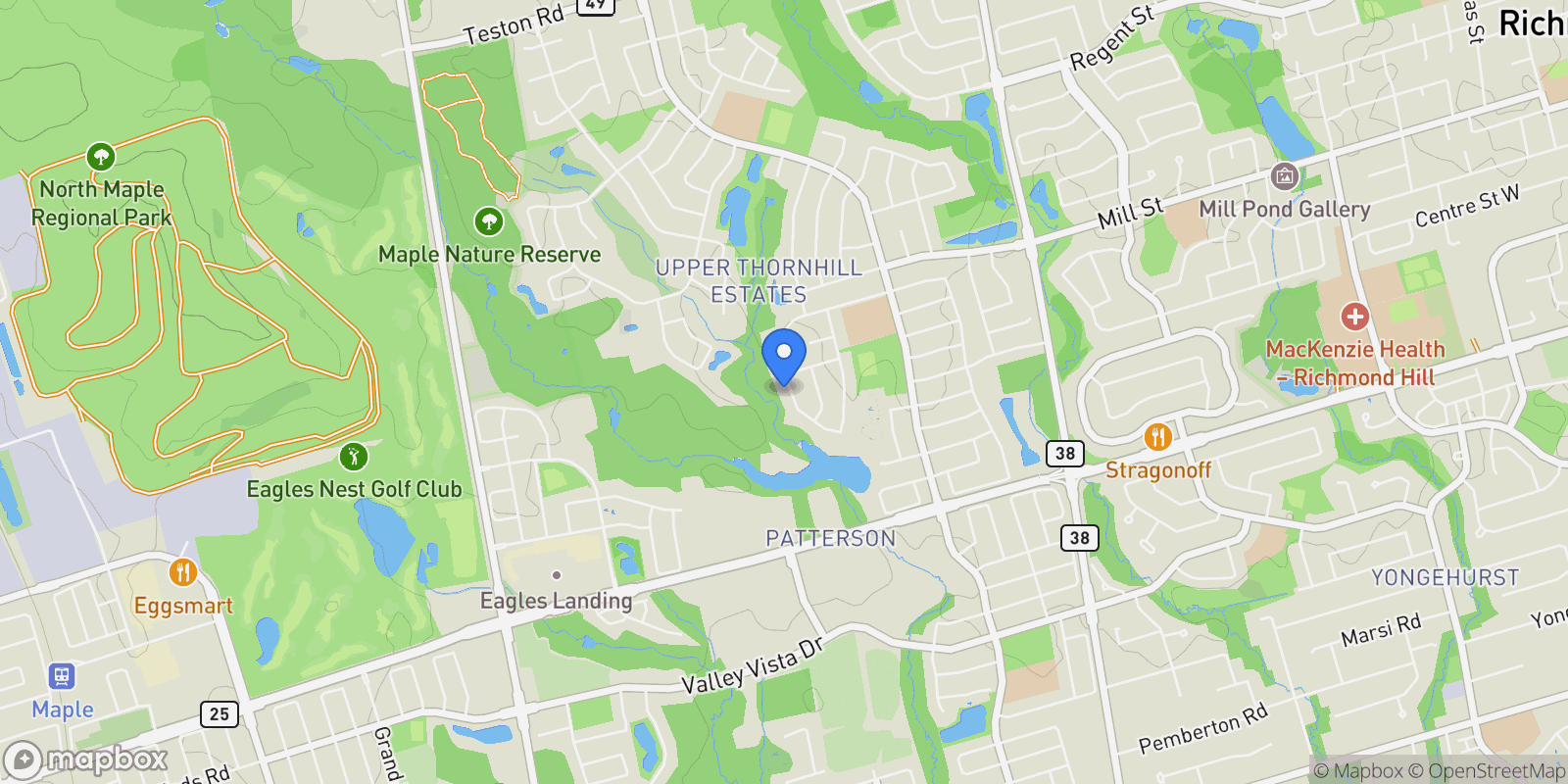 Map showing 200 Farrell Rd, Vaughan, ON L6A 0H9, Vaughan, Ontario, Canada.