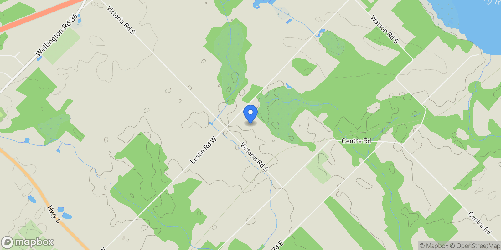 Map showing 4085 Victoria Rd S, Puslinch, ON N0B 2J0, Puslinch, Ontario, Canada.