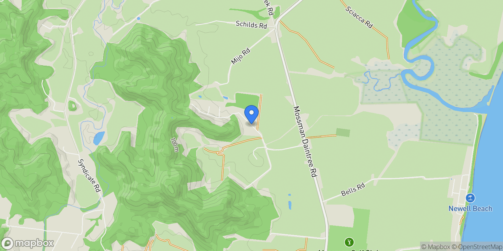 Map showing Miallo, Somerset Drive, Miallo, Queensland, Australia.
