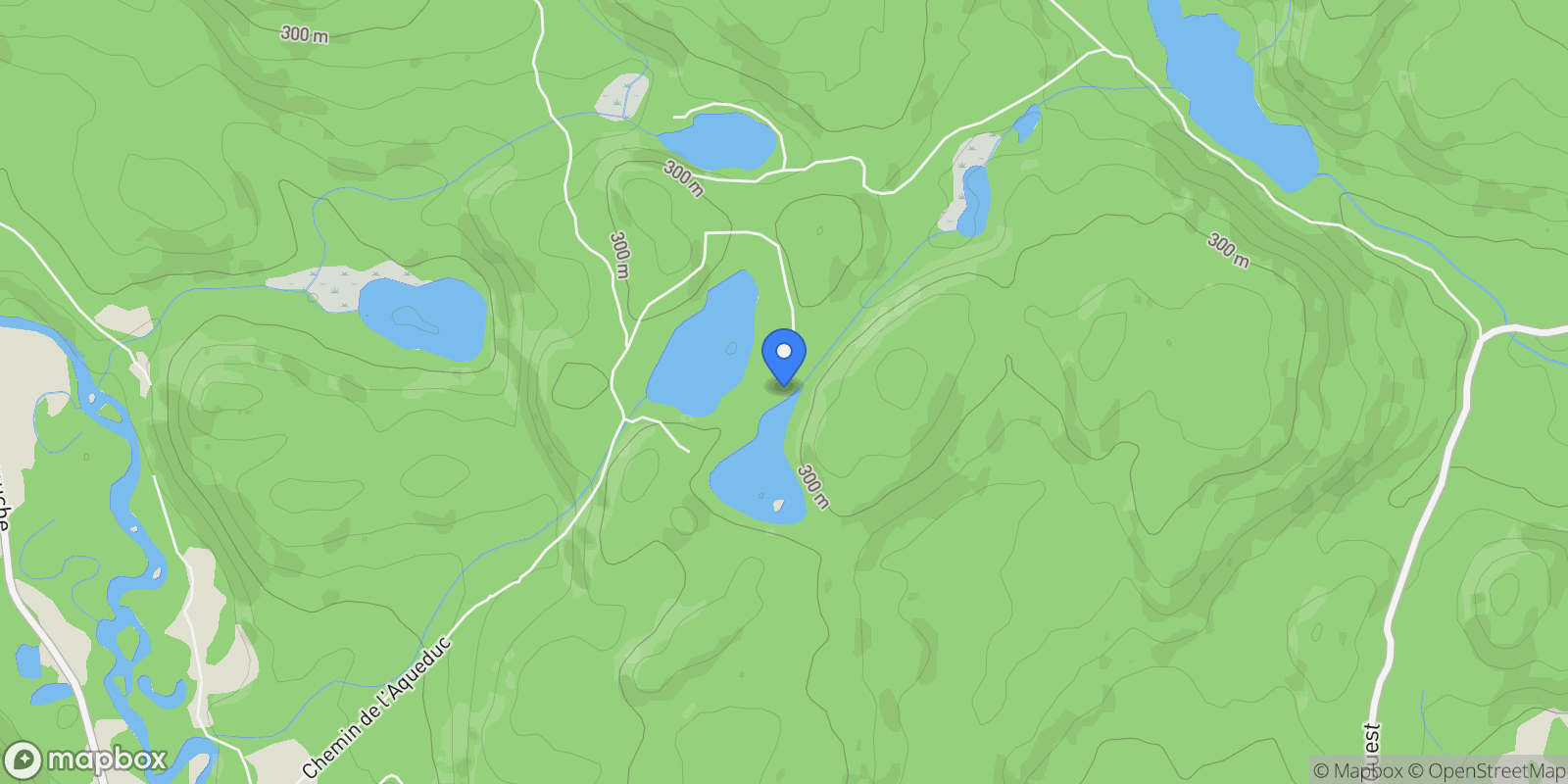 Map showing 164 Ch. du Lac-Creux, Mandeville, QC J0K1L0, Mandeville, Quebec, Canada.