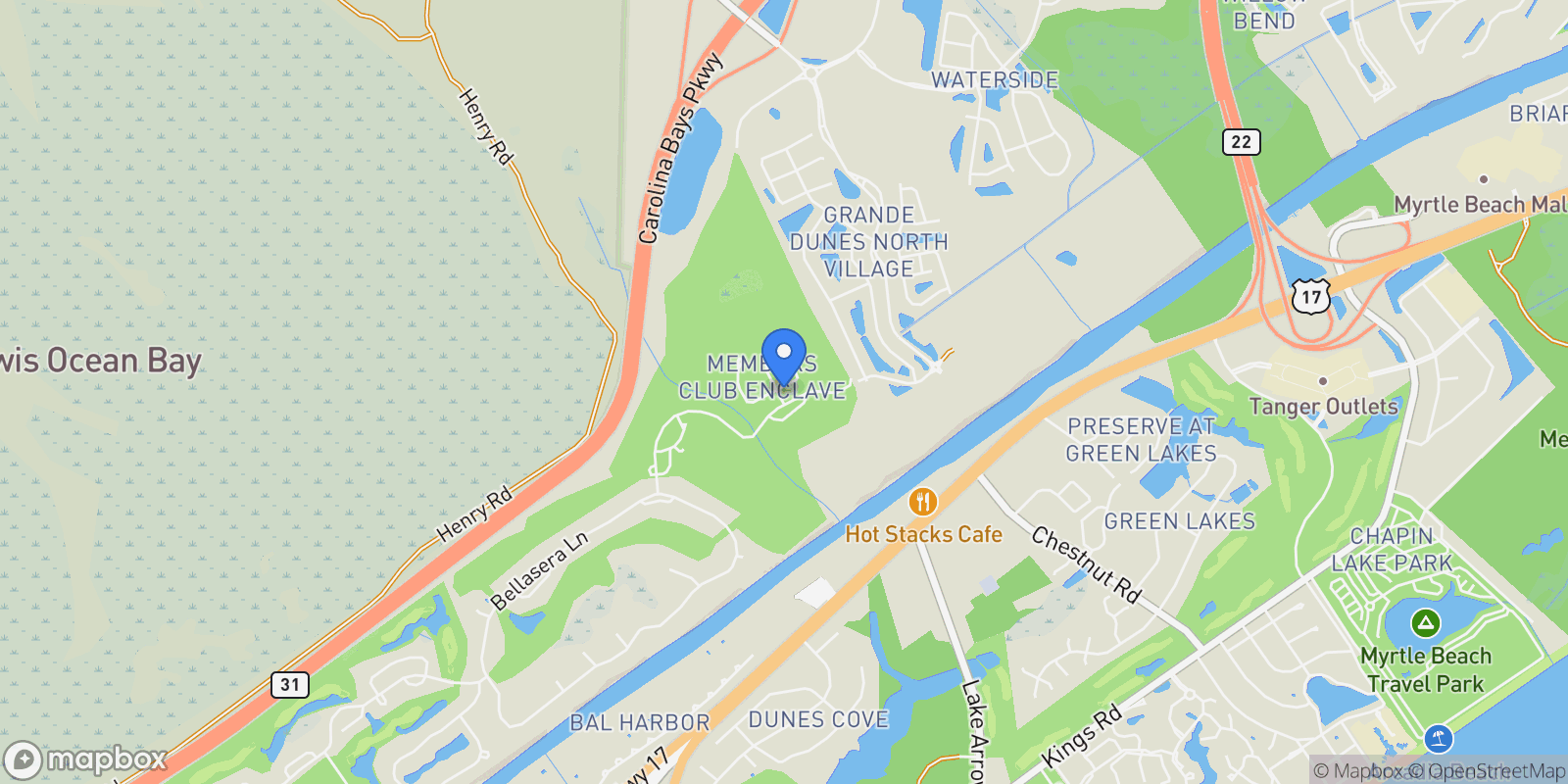 Map showing 2245 Macerata Loop, Myrtle Beach, SC 29579, Myrtle Beach, South Carolina, United States.