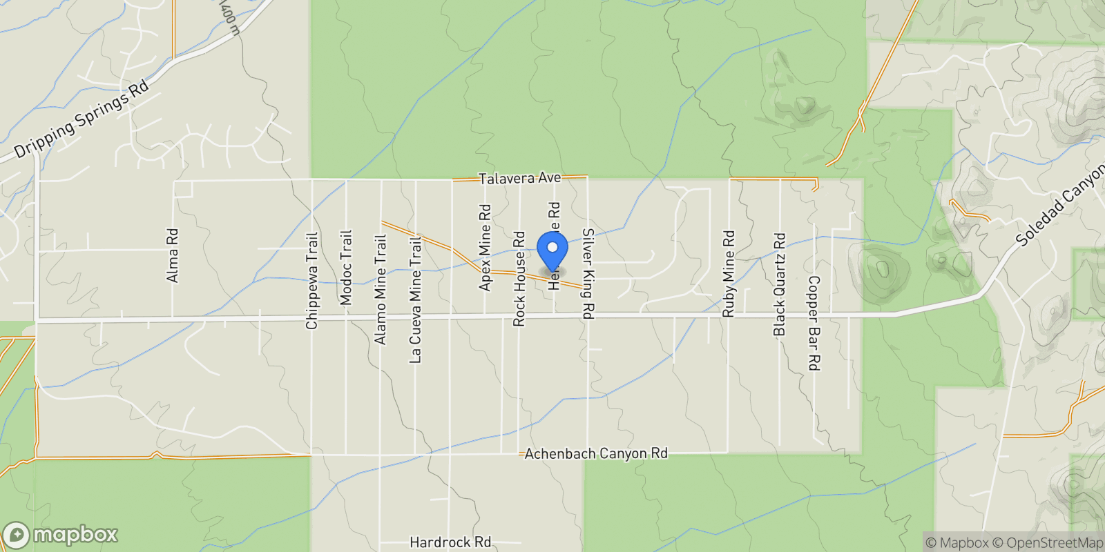 Map showing 5012 Heno Mine Rd Road, Las Cruces, NM 88011, Las Cruces, New Mexico, United States.