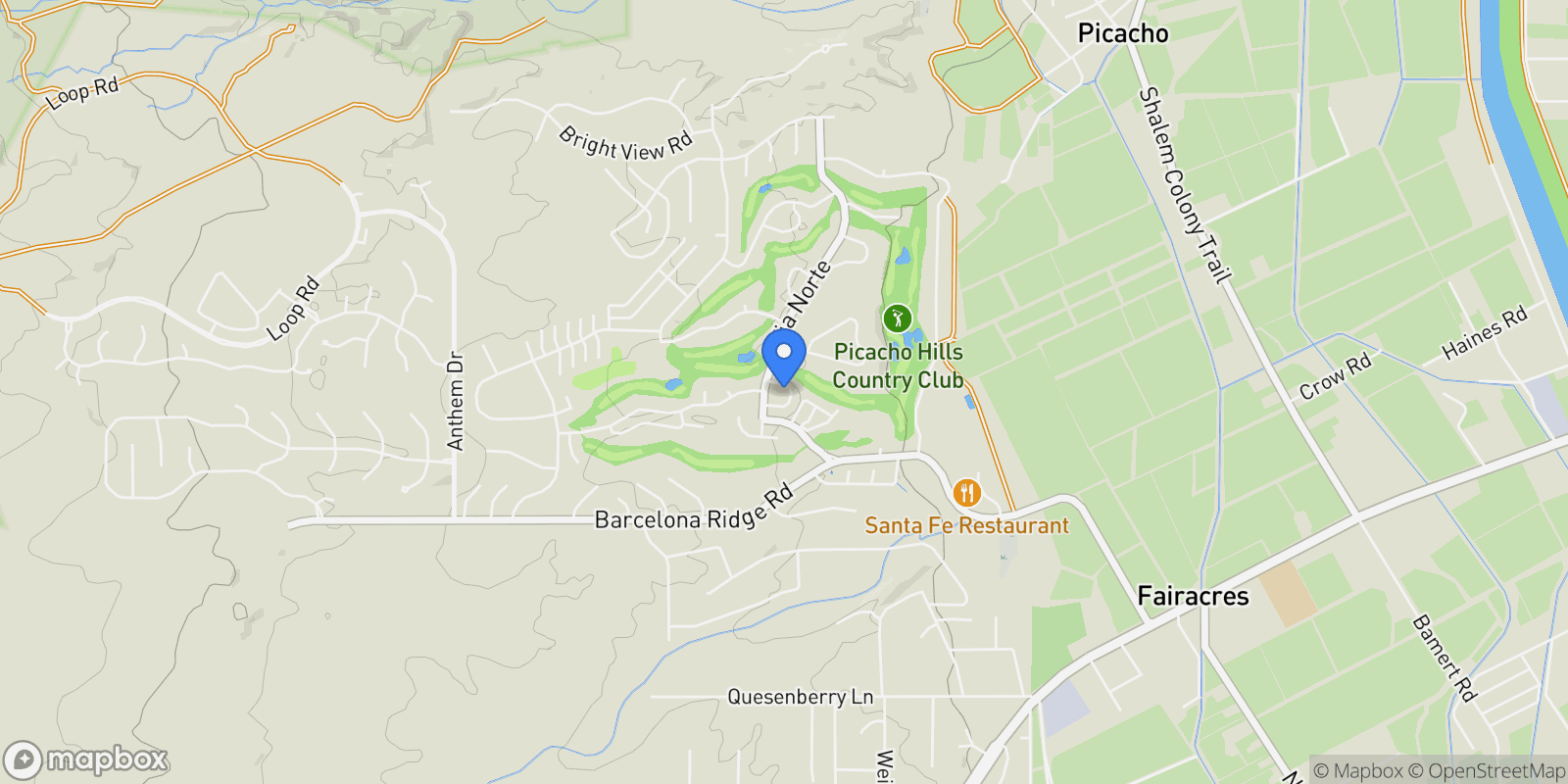 Map showing 1291 Vista Del Monte, Las Cruces, NM 88007, Las Cruces, New Mexico, United States.