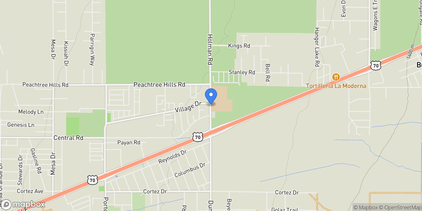 Map showing 6017 High Plains Place, Las Cruces, NM 88012, Las Cruces, New Mexico, United States.