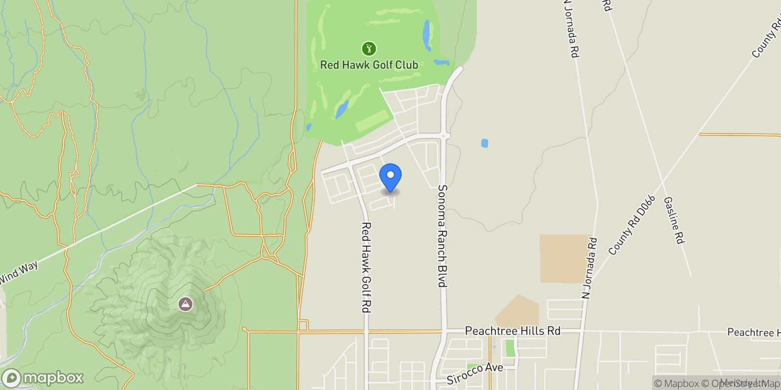 Map showing 3673 Starling Lane, Las Cruces, NM 88012, Las Cruces, New Mexico, United States.