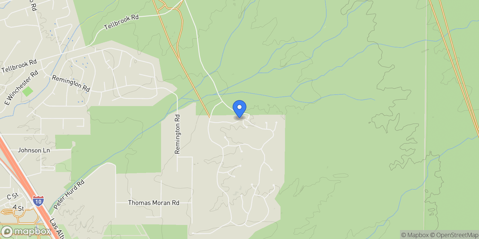 Map showing 6215 Lazo Del Norte, Las Cruces, NM 88011, Las Cruces, New Mexico, United States.