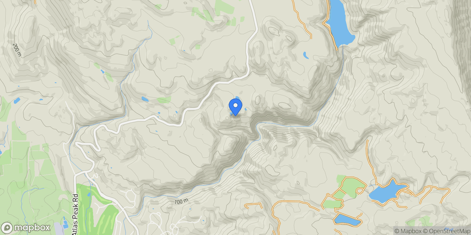 Map showing 2700 Atlas Peak Rd, Napa, CA 94558, Napa, California, United States.