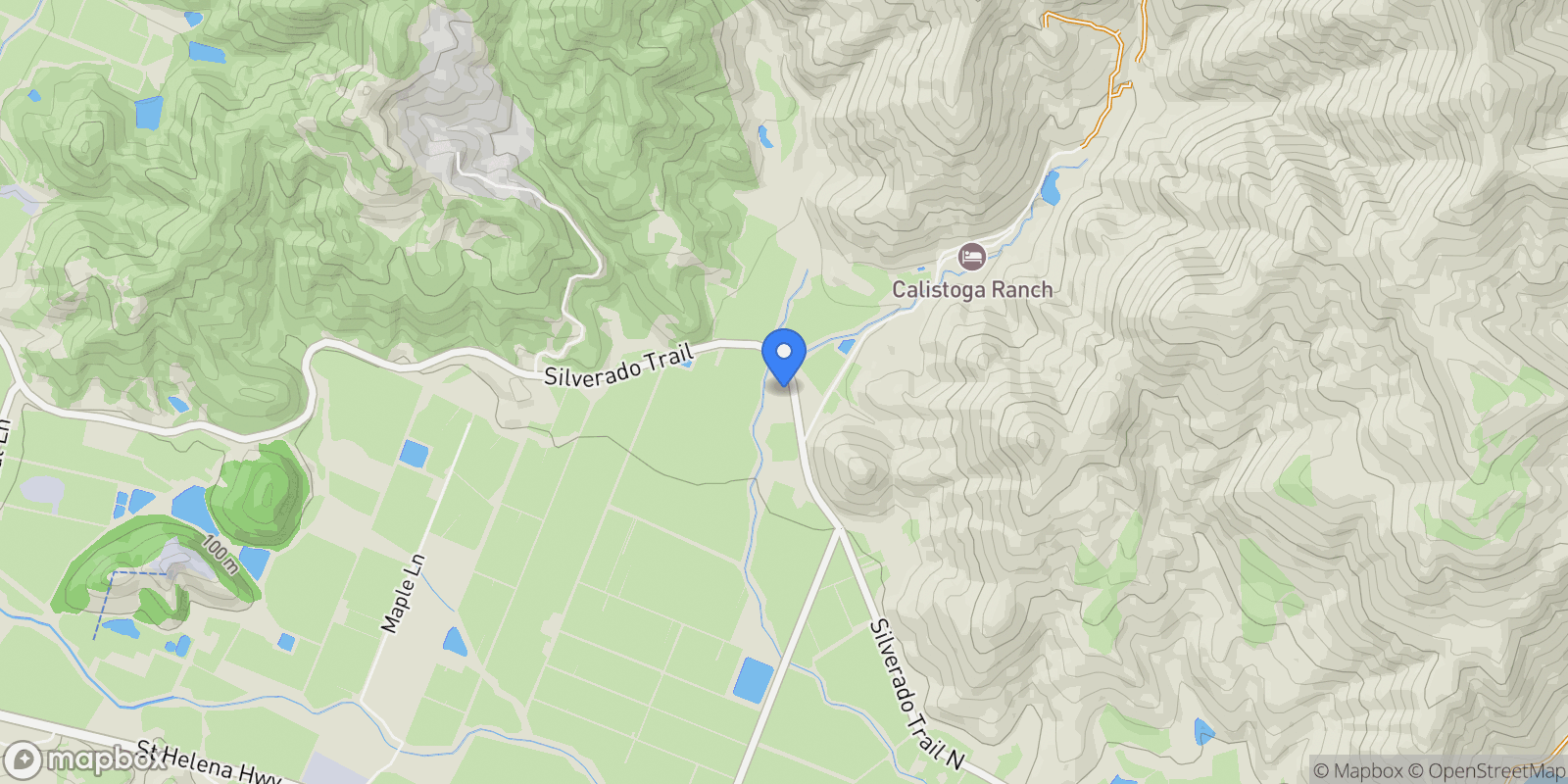 Map showing 4189 Silverado Trl, Calistoga, CA 94515, Calistoga, California, United States.