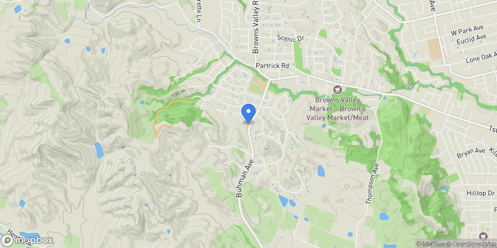 Map showing 1 Buhman Court , Napa, CA 94558, Napa, California, United States.