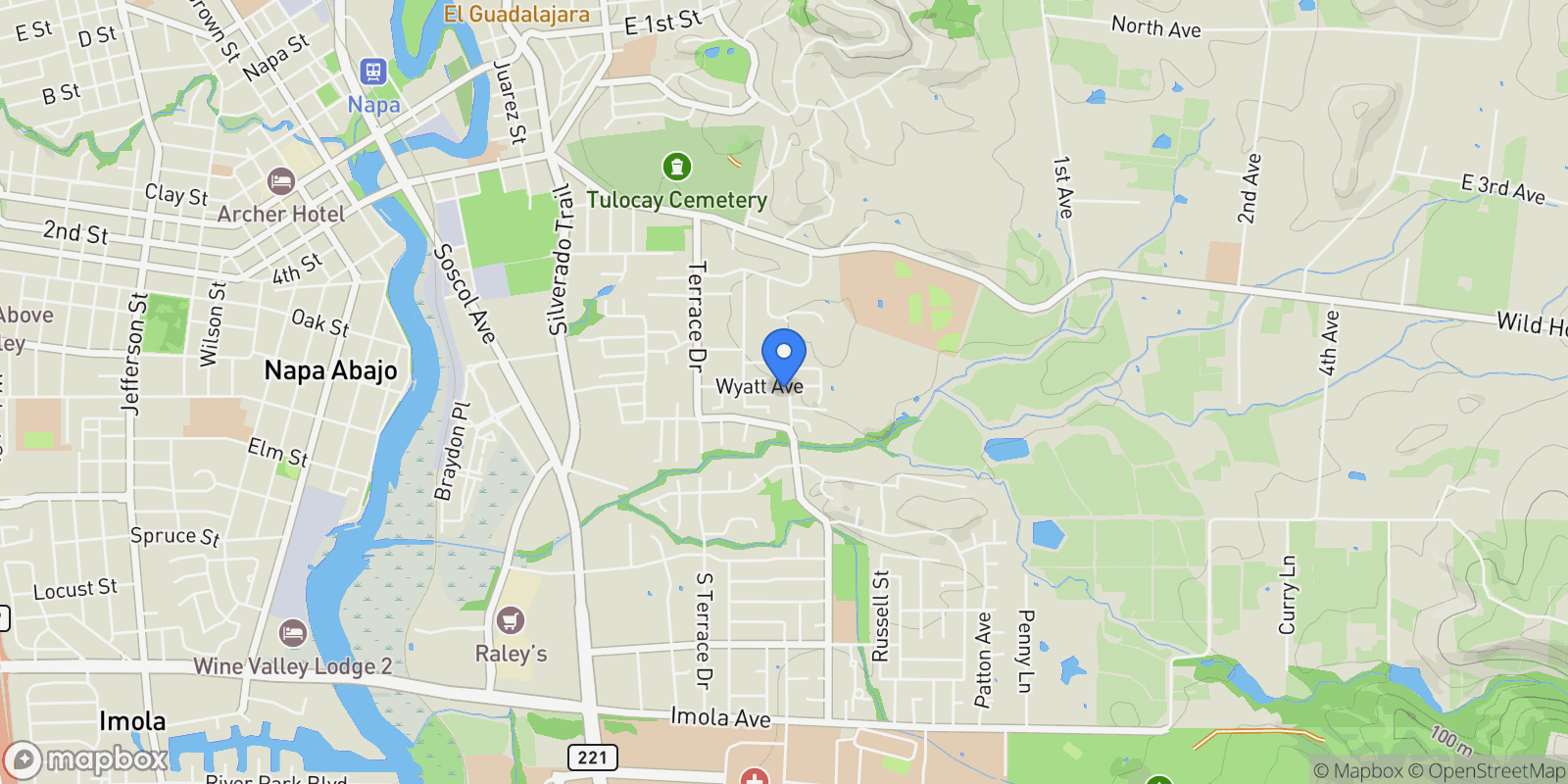 Map showing 1203 Peppergrass Street , Napa, CA 94559, Napa, California, United States.