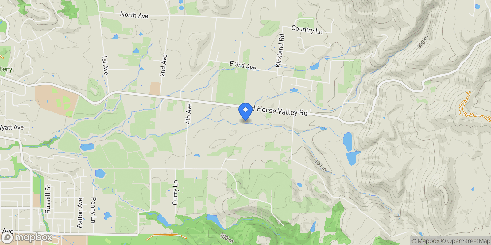 Map showing 5151 Wild Horse Valley Road , Napa, CA 94558, Napa, California, United States.