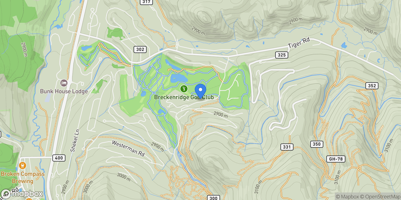 Map showing 550 Gold Run Road , Breckenridge, CO 80424, Breckenridge, Colorado, United States.