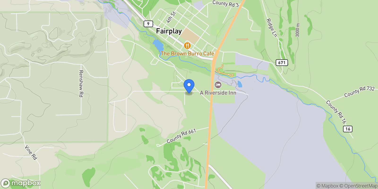 Map showing 58 Star Rock Drive Unit# A, Fairplay, CO 80440, Fairplay, Colorado, United States.