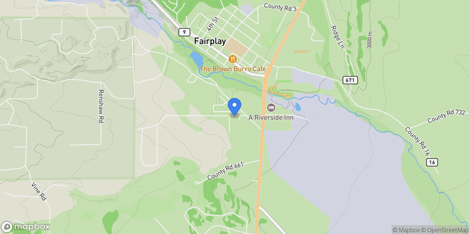 Map showing 74 Star Rock Drive Unit# A, Fairplay, CO 80440, Fairplay, Colorado, United States.