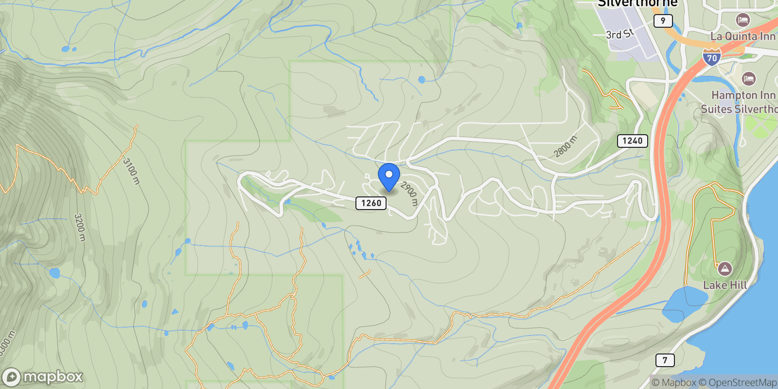 Map showing 4200 Lodge Pole Circle Unit# 306, Silverthorne, CO 80498, Silverthorne, Colorado, United States.
