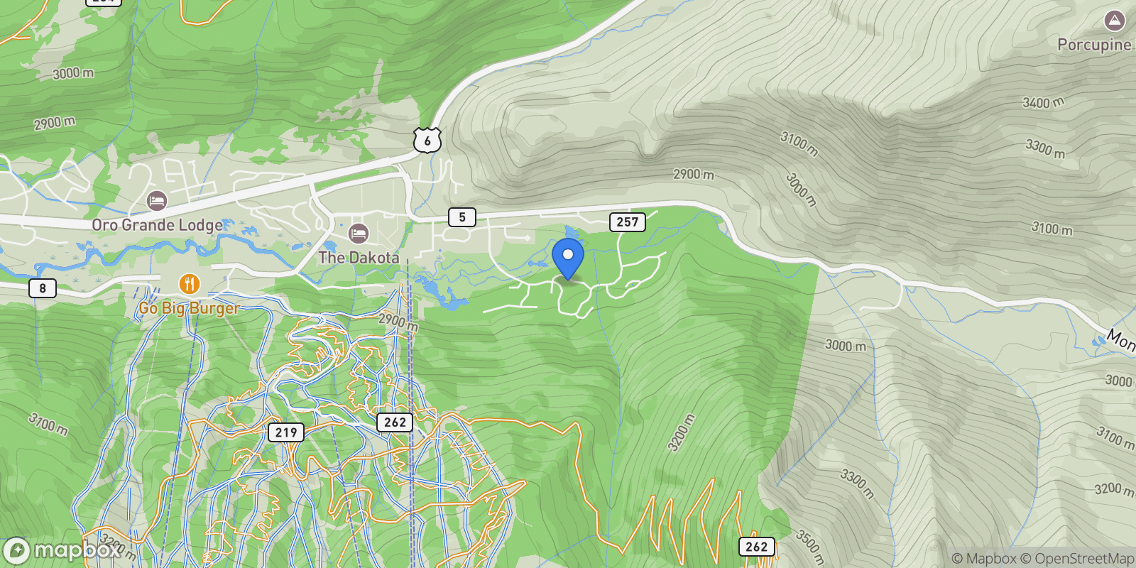 Map showing 68 Independence Lane , Keystone, CO 80435, Dillon, Colorado, United States.