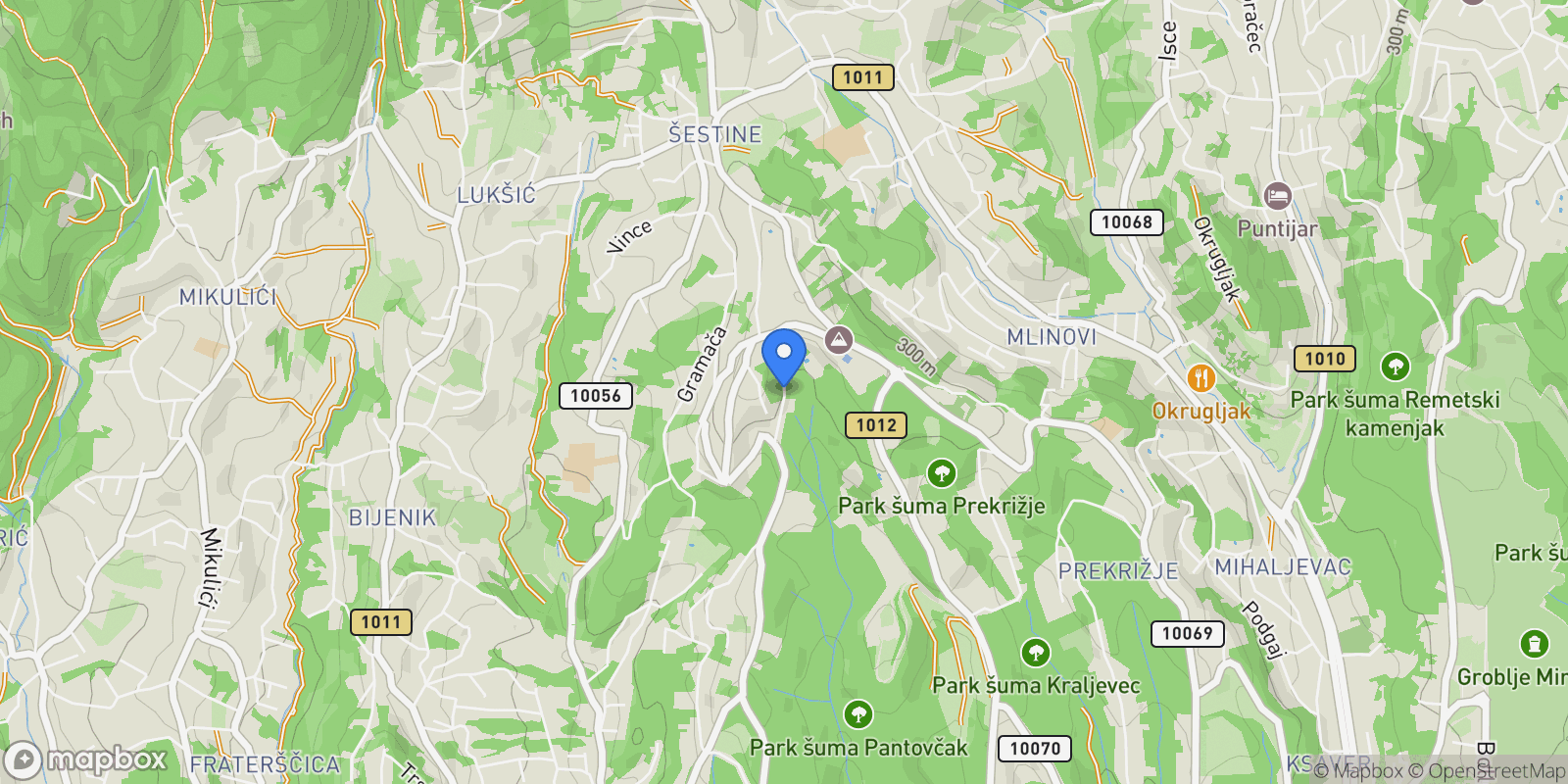 Map showing Mjesni odbor "Stjepan Radic", Zagreb, City of Zagreb.
