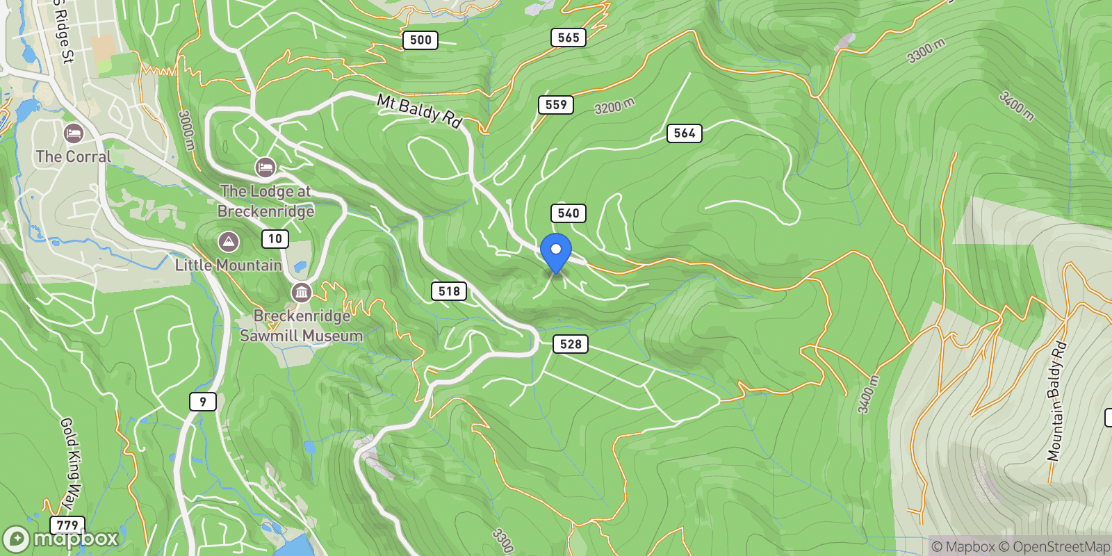 Map showing 52 Club House Road Unit# 44, Breckenridge, CO 80424, Breckenridge, Colorado, United States.