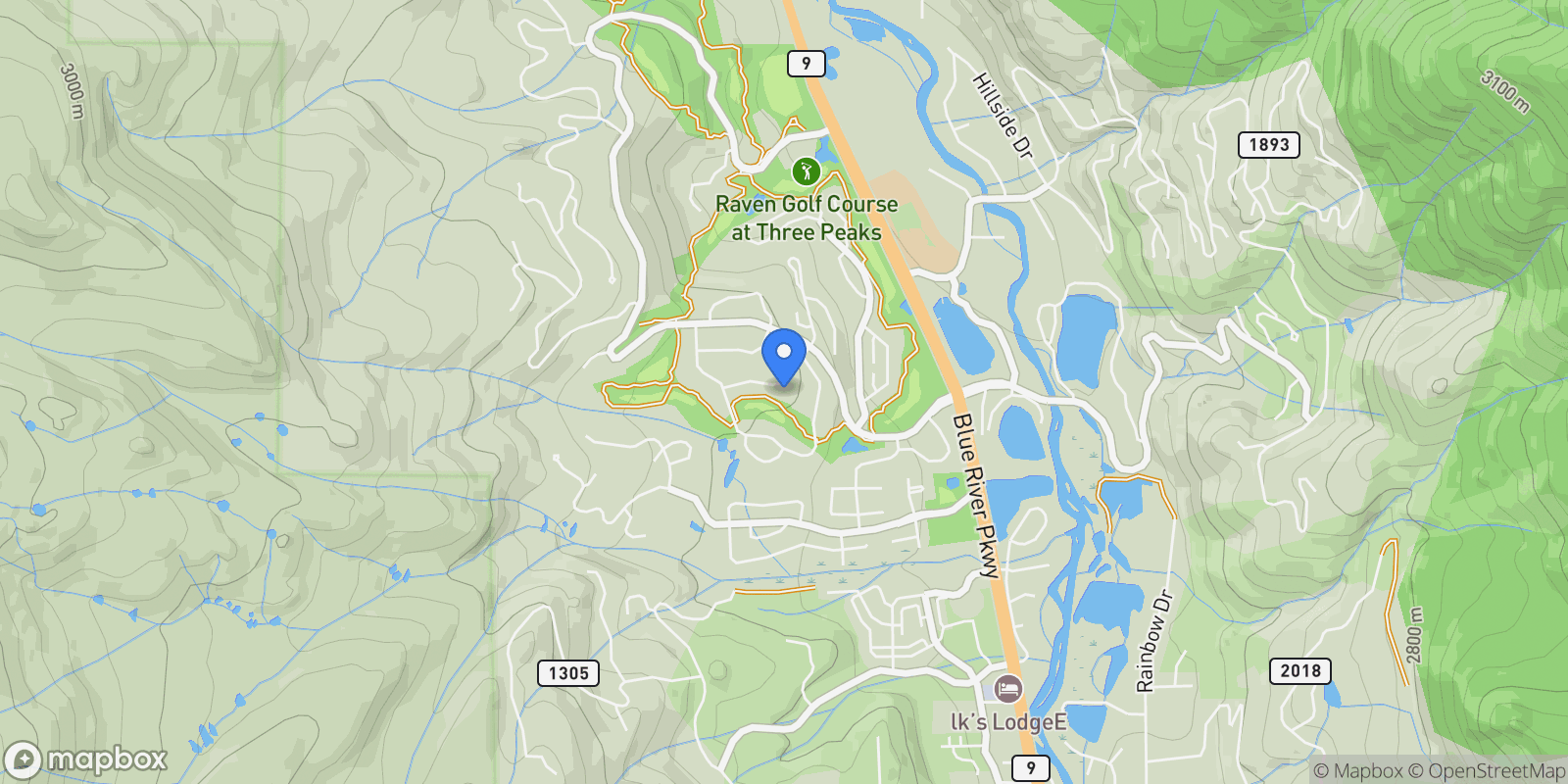 Map showing 1730 Red Hawk Road Unit# 0, Silverthorne, CO 80498, Silverthorne, Colorado, United States.
