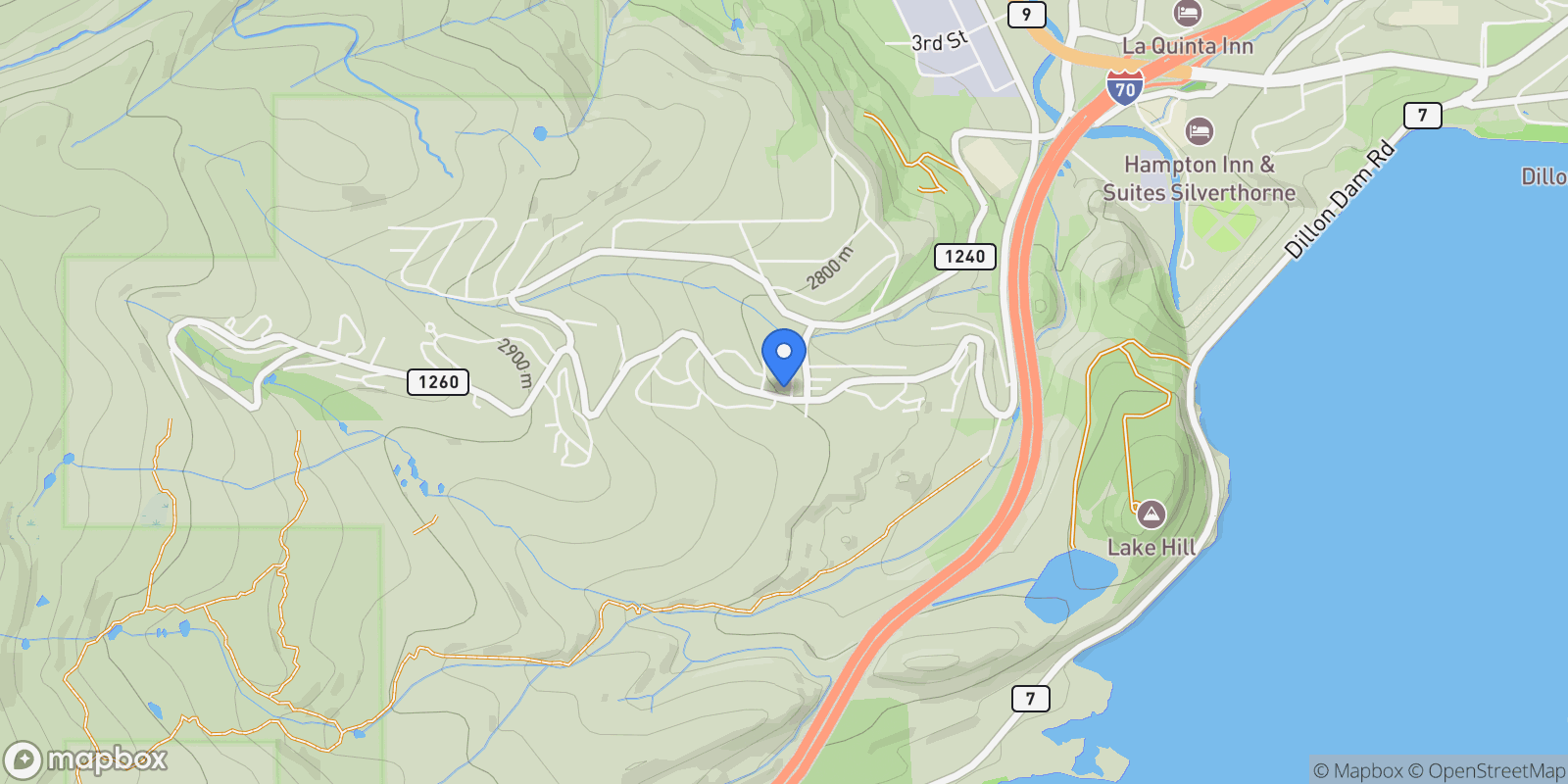 Map showing 22 North Side Circle , Silverthorne, CO 80498, Silverthorne, Colorado, United States.