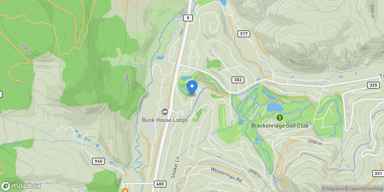 Map showing 127 Marks Lane , Breckenridge, CO 80424, Breckenridge, Colorado, United States.