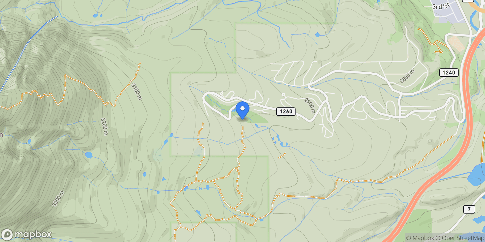 Map showing 10500 Ryan Gulch Road Unit J-106, Silverthorne, CO 80498, Silverthorne, Colorado, United States.