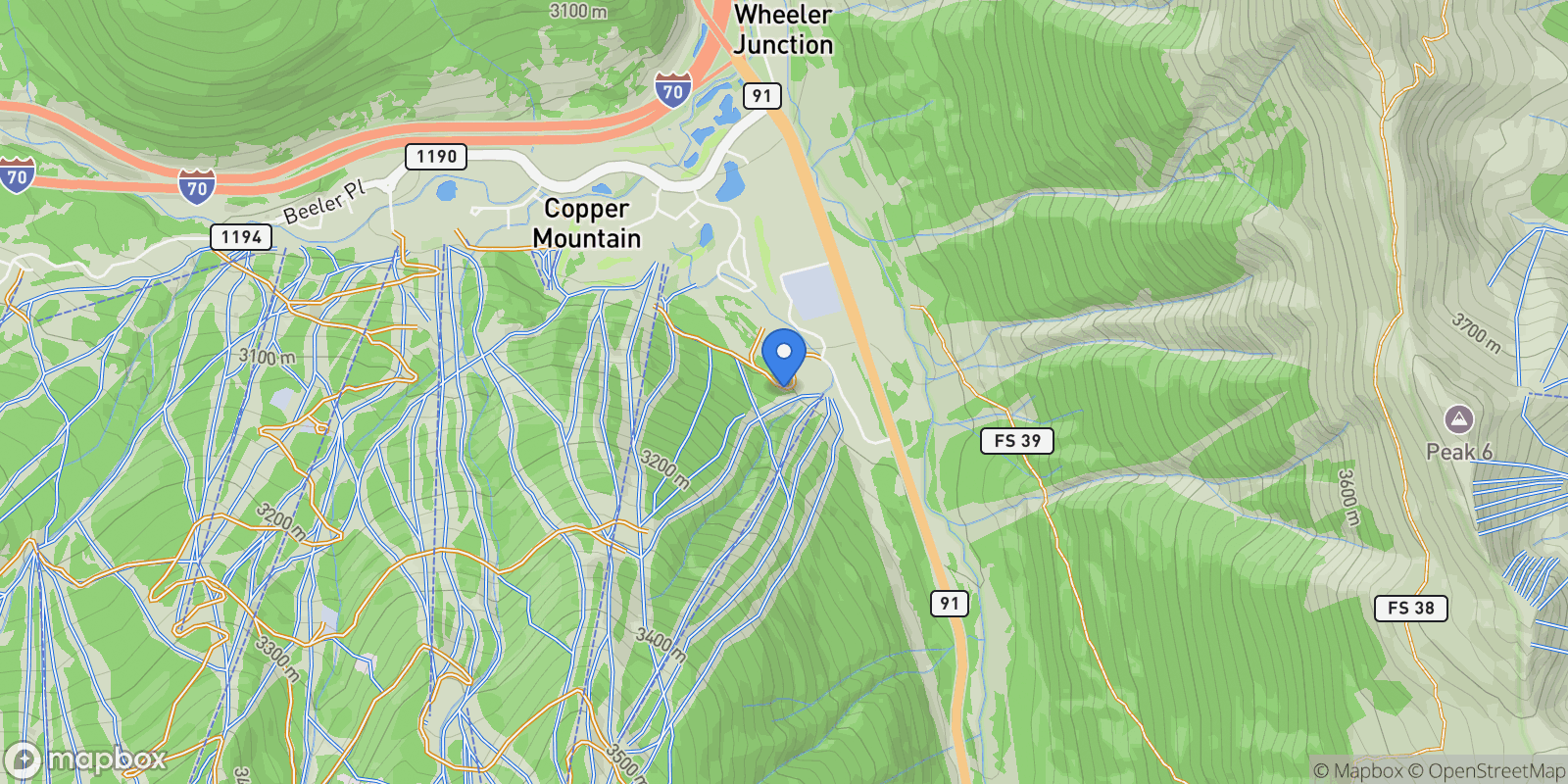 Map showing 433 Born Club Drive , Copper Mountain, CO 80443, Frisco, Colorado, United States.