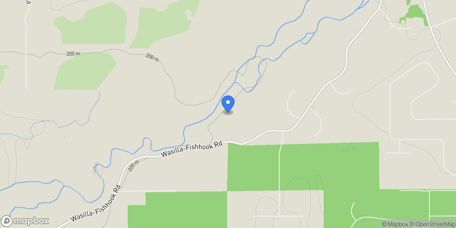 Map showing 8219 N Vinceland Circle, Wasilla, AK 99654, Wasilla, Alaska, United States.