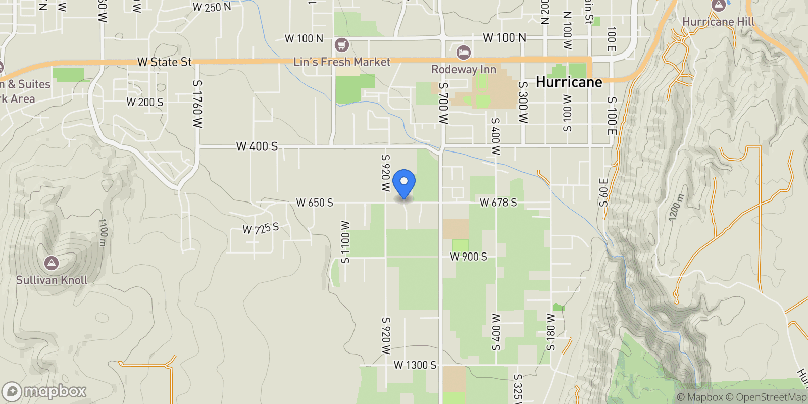 Map showing 754 S 840 W, Hurricane, UT 84737, Hurricane, Utah, United States.