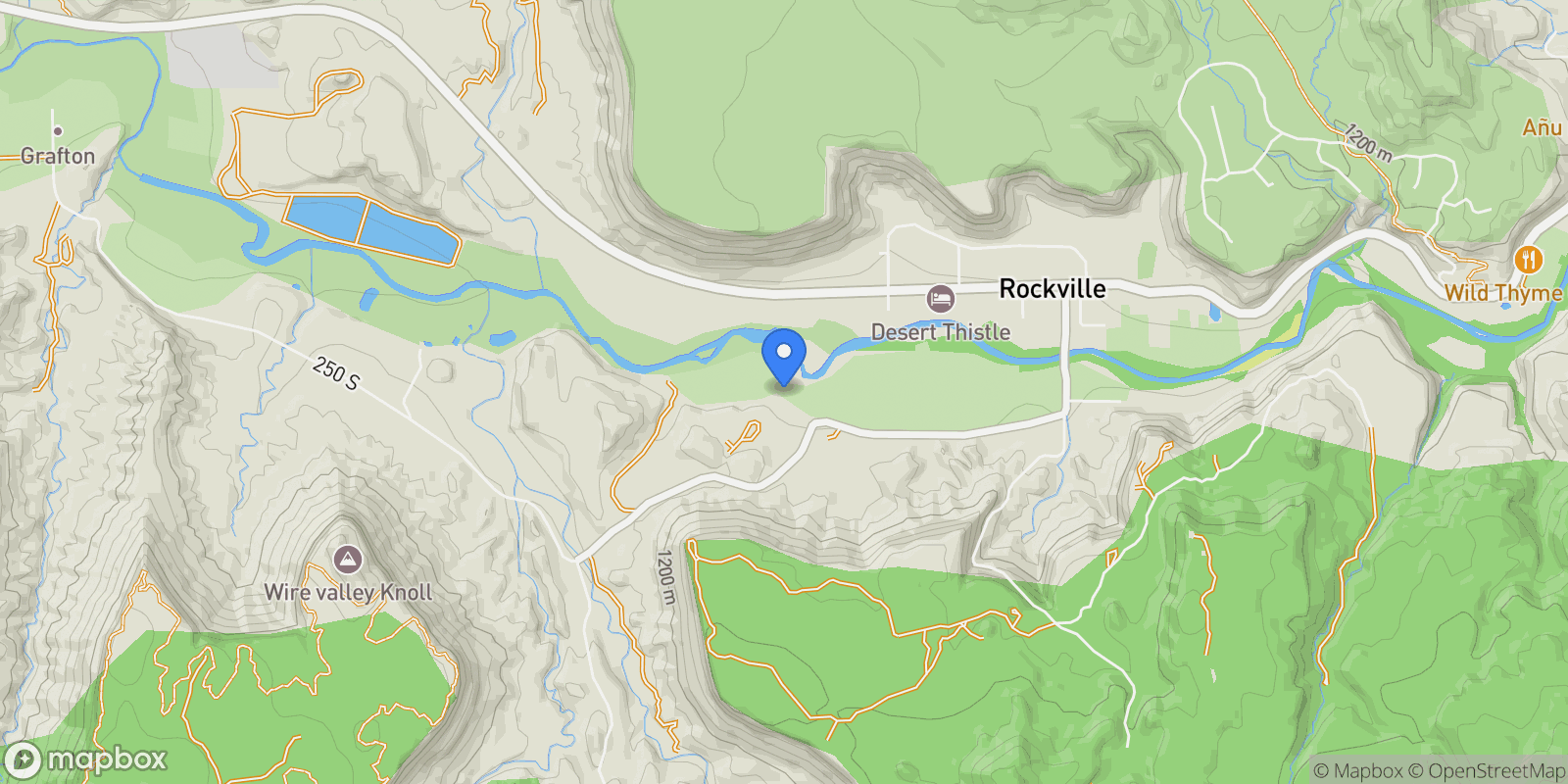 Map showing 560 Vineyard Lane, Rockville, UT 84763, Rockville, Utah, United States.