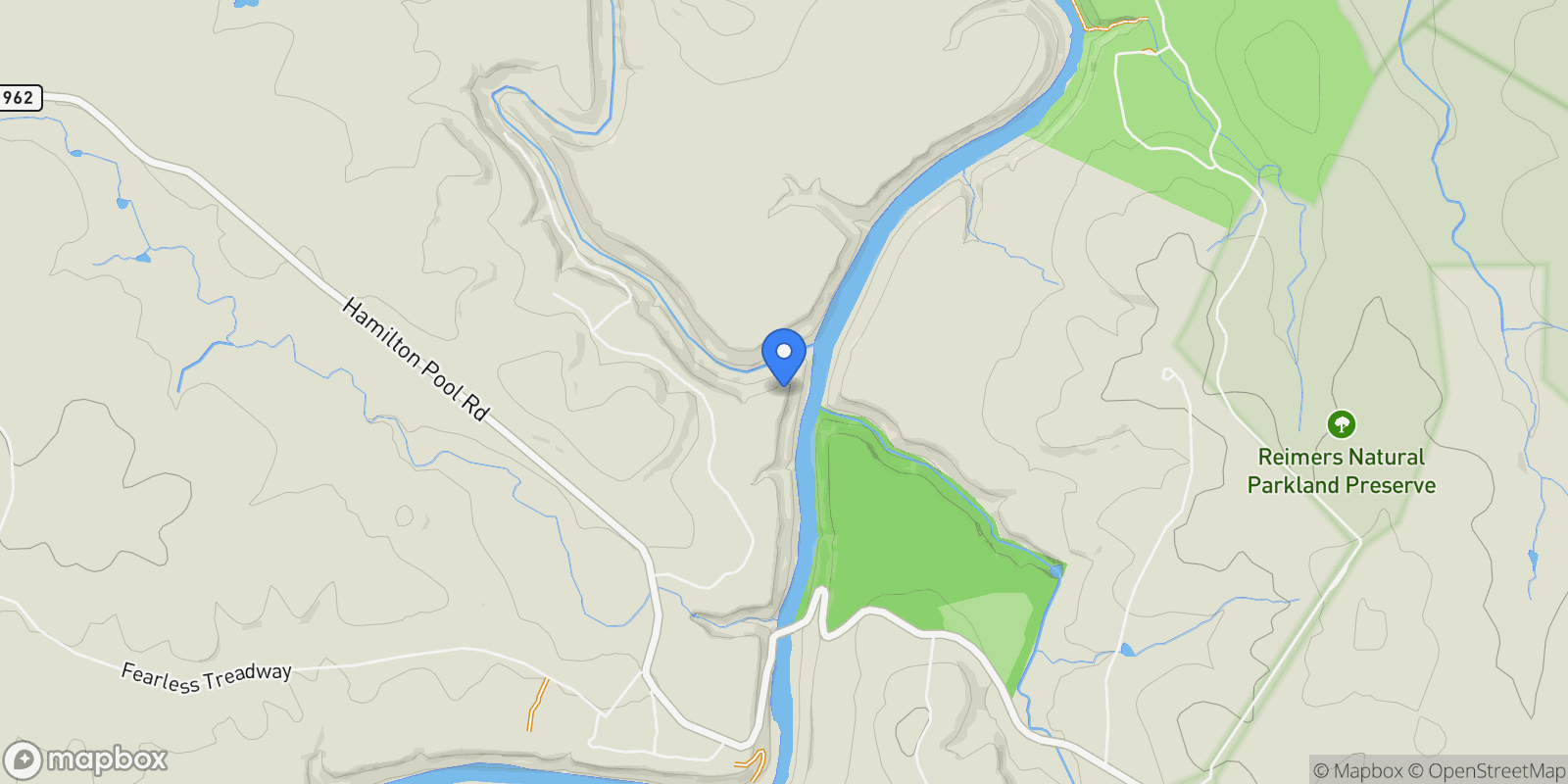 Map showing 8507 Hammett's Crossing, Round Mountain, TX 78663, Round Mountain, Texas, United States.