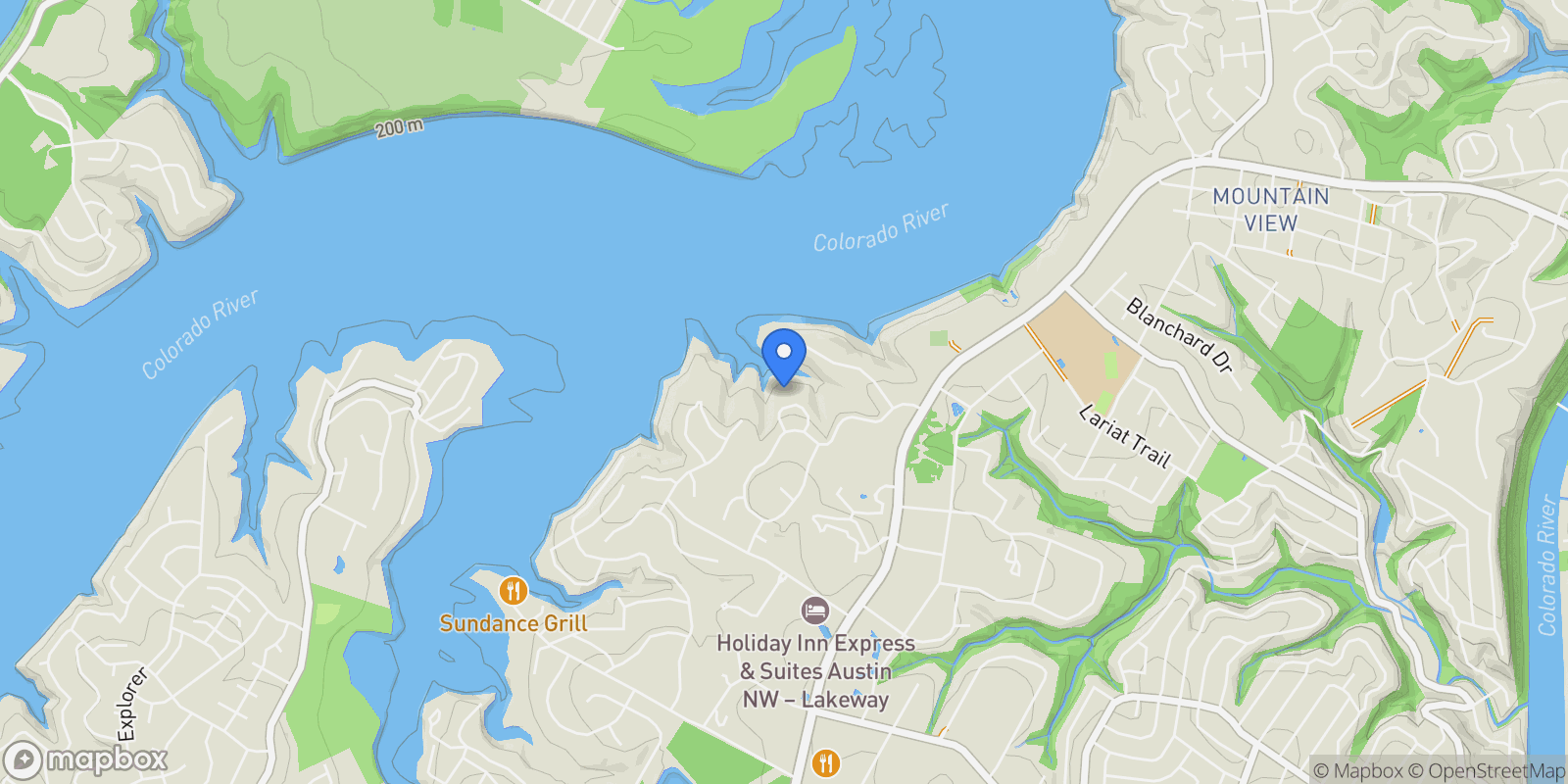Map showing 16012 Canard Circle, Austin, TX 78734, Austin, Texas, United States.