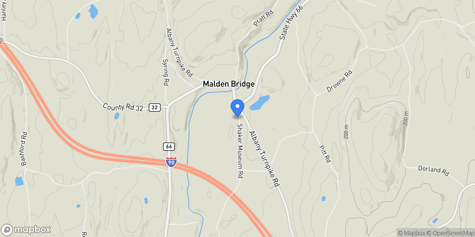 Map showing 533 Shaker Museum Road, Old Chatham, NY 12136, Old Chatham, New York, United States.