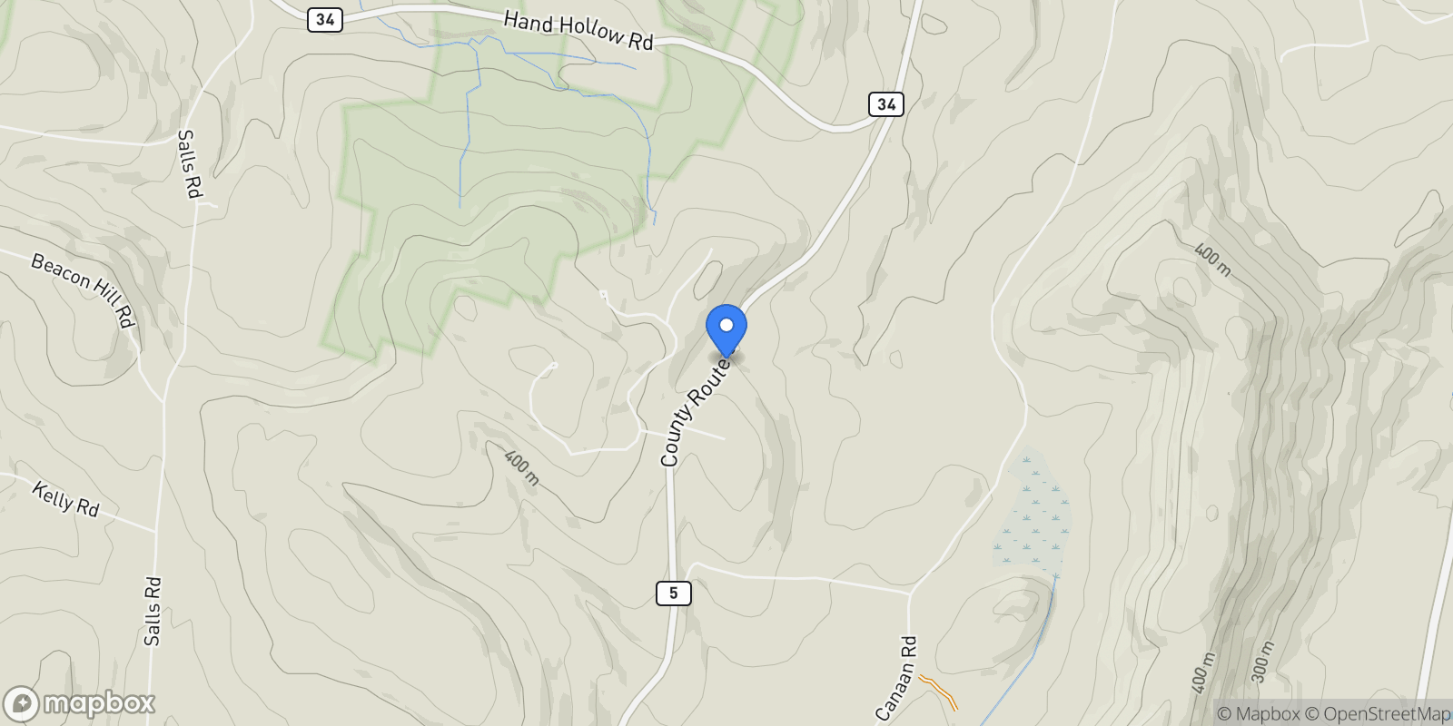 Map showing 2205 County Route 5, Canaan, NY 12029, Canaan, New York, United States.