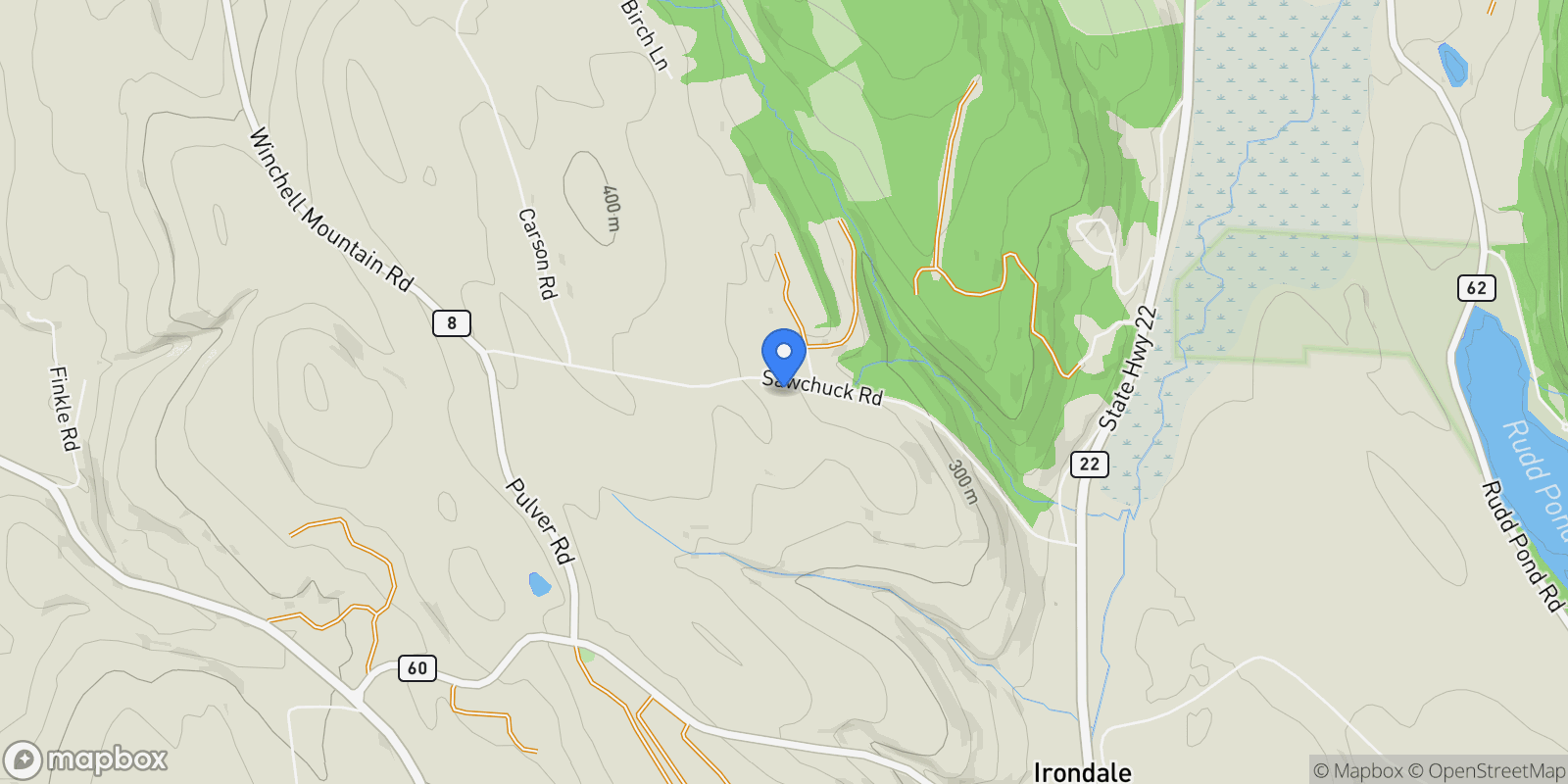 Map showing 150 Sawchuck Road, Ancram, NY 12502, Millerton, New York, United States.