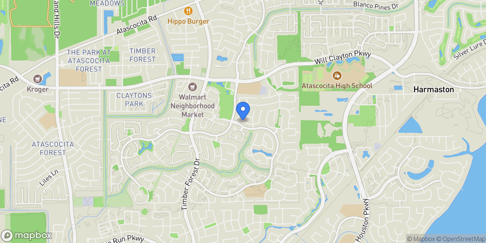 Map showing 12506 Arnette Park Lane, Humble, TX 77346, Humble, Texas, United States.