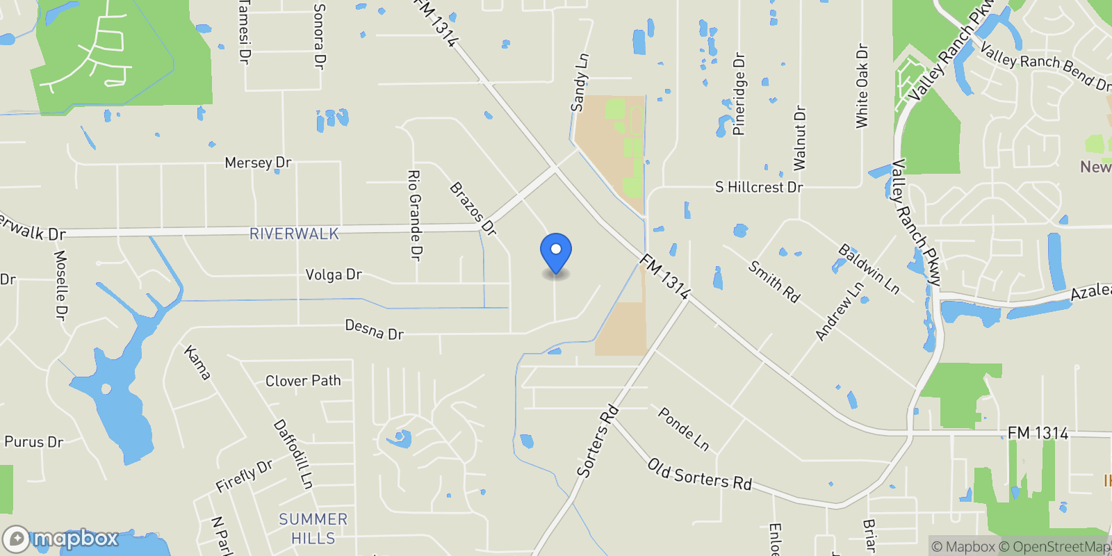 Map showing 22913 Colorado Drive, Porter, TX 77365, Porter, Texas, United States.
