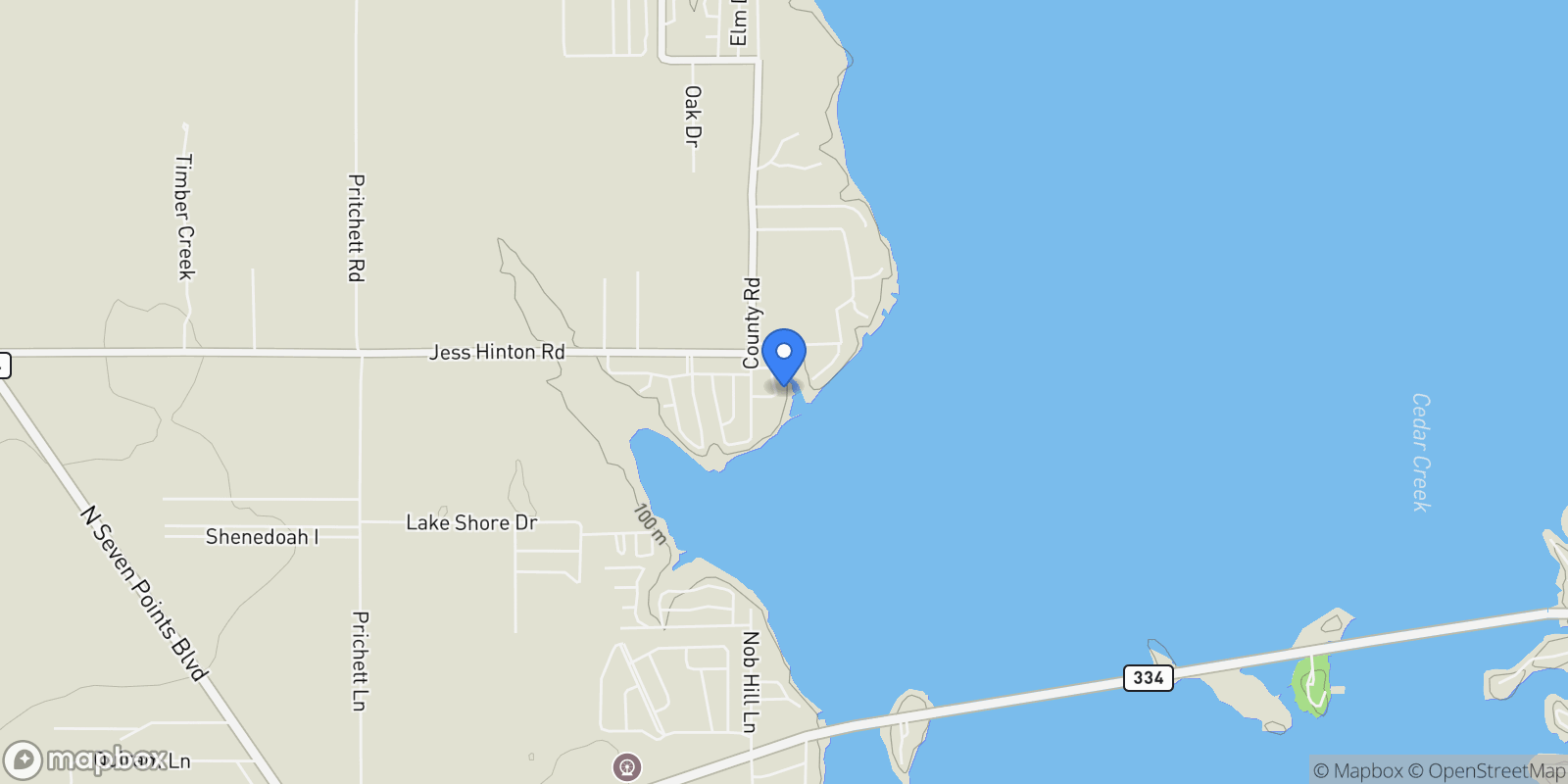 Map showing 1035 Holiday Circle, Tool, Texas, United States.