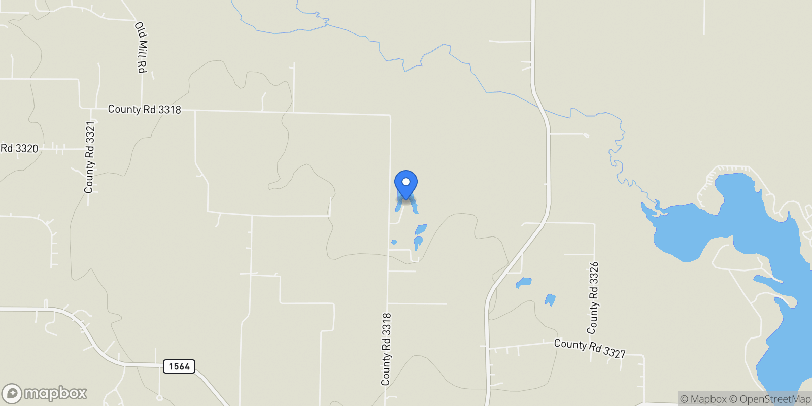 Map showing 1684 County Road 3318, Greenville, Texas, United States.