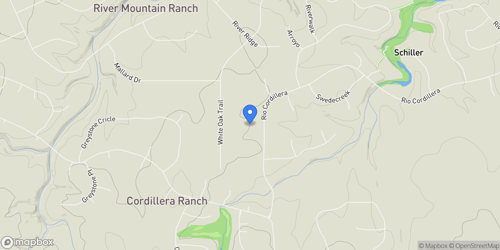 Map showing 210 Rio Cordillera, Boerne, TX 78006, Boerne, Texas, United States.