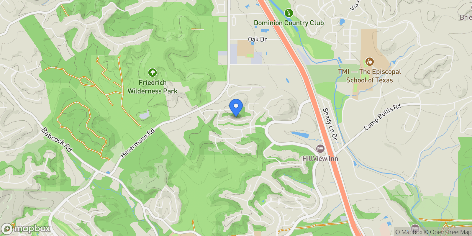 Map showing 7107 Bella Bluff, San Antonio, TX 78256, San Antonio, Texas, United States.