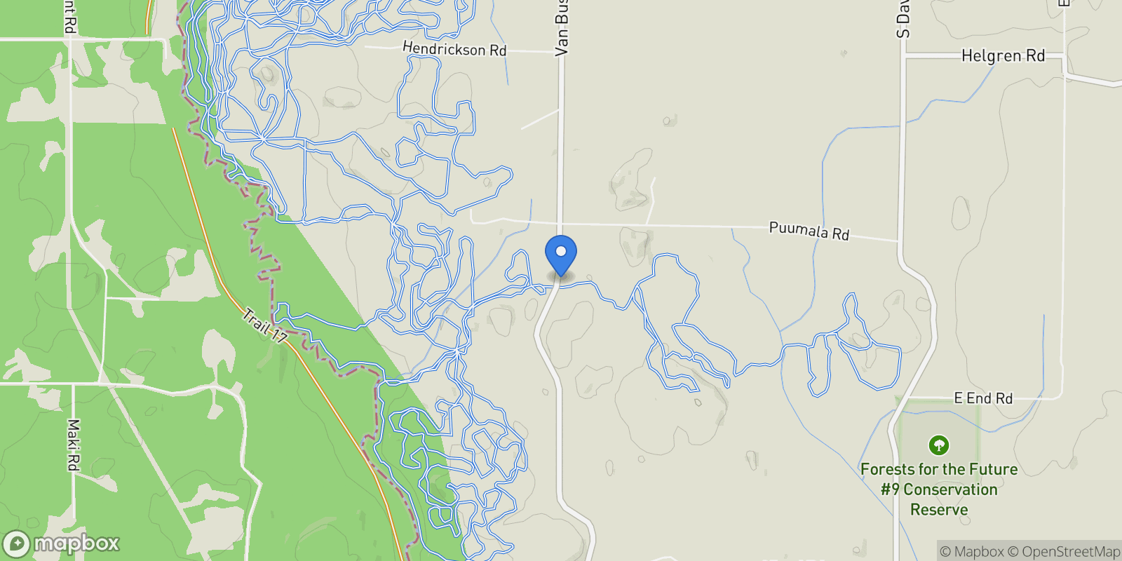 Map showing 8450 N Van Buskirk, Ironwood, MI 49938, Ironwood, Michigan, United States.