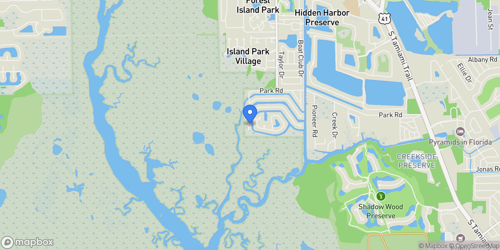 Map showing 6521 Jacobs DR, FORT MYERS, FL 33908, Fort Myers, Florida, United States.