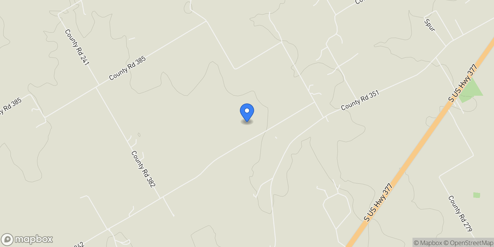 Map showing 1250 County Road 242, Dublin, TX 76446, Dublin, Texas, United States.