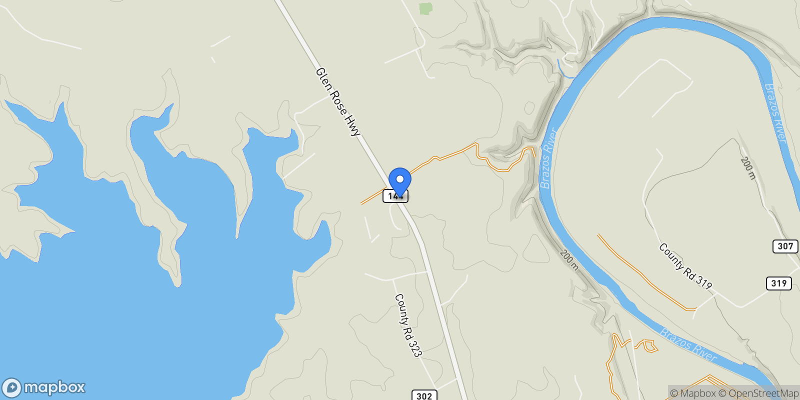 Map showing 5500 Glen Rose Highway, Granbury, TX 76048, Granbury, Texas, United States.