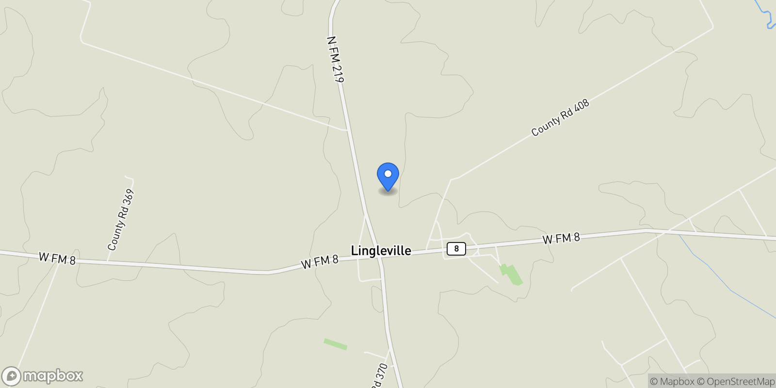Map showing 22598 N FM 219, Stephenville, TX 76401, Stephenville, Texas, United States.