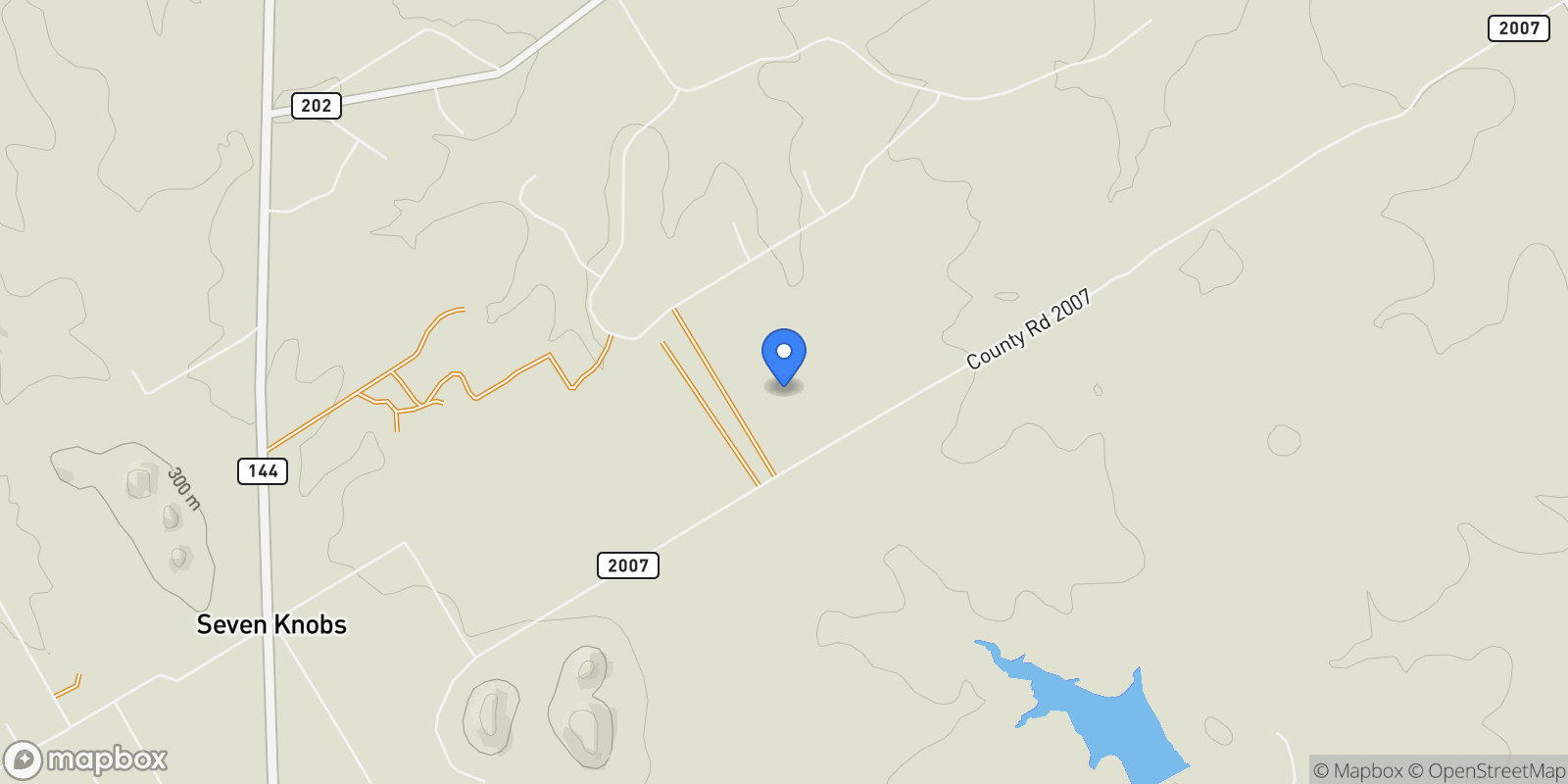 Map showing 2691 County Road 2007, Glen Rose, TX 76043, Glen Rose, Texas, United States.