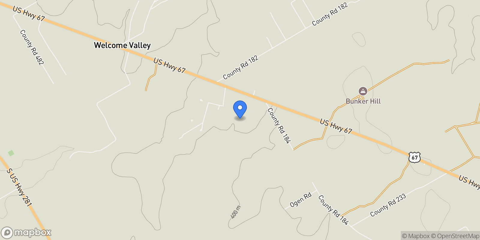 Map showing 7474 US Highway 67, Stephenville, TX 76401, Stephenville, Texas, United States.