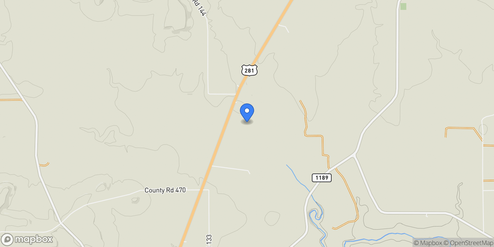 Map showing 24860 N US Highway 281, Stephenville, TX 76401, Stephenville, Texas, United States.